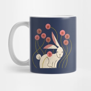 Rabbit and Wildflowers Mug